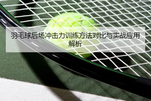羽毛球后场冲击力训练方法对比与实战应用解析